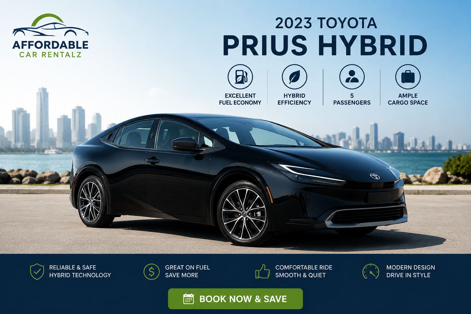 2023 Toyota Prius available for rent in Richmond and Surrey, BC